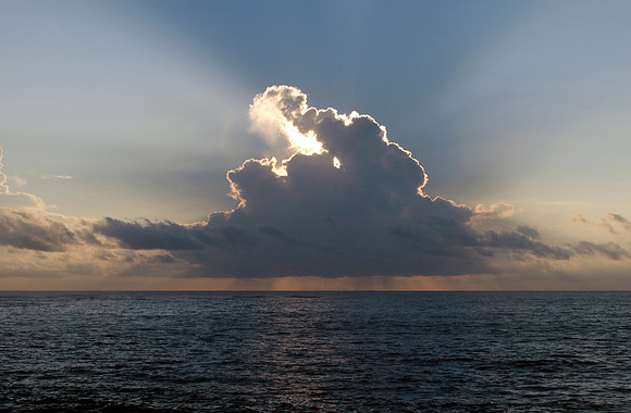 Sun Bursts Through Clouds