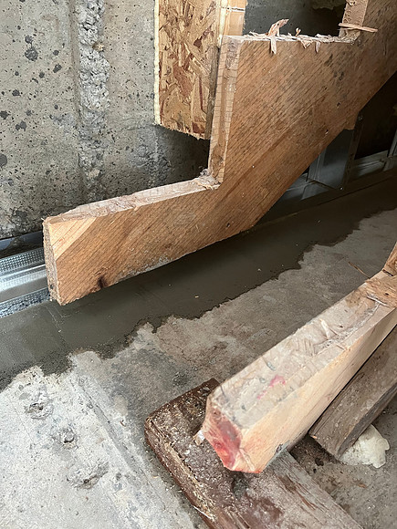 Result - Under stair needs shim