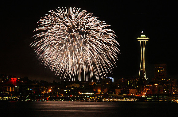 Large White Circle, Fireworks