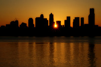 Sunrise over Downtown Seattle, June 2008